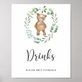 Bärengetränke helfen dir selbst Poster (Vorne)