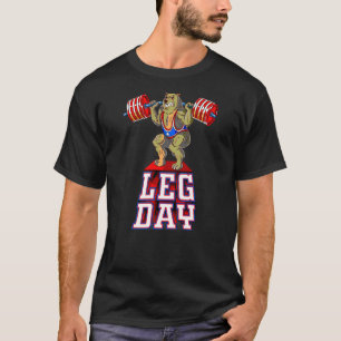 Bärengewicht am Leg-Day T-Shirt