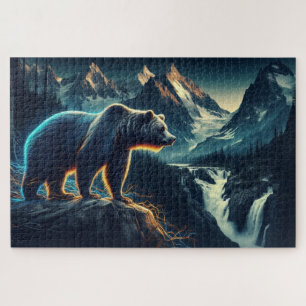 Bärengipfel, Grizzly Bär, Gebirgskette Puzzle