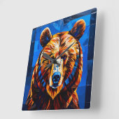 Bärenglas Quadratische Wanduhr (Winkel)