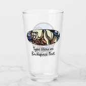 Bärenglas-Tribal-Polar-Bären-Brille Personalisiert Glas (Rückseite)