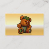 Bärengold in Plüsch Visitenkarte (Rückseite)