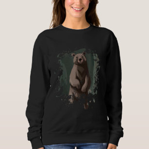 Bärengräber tragen Tierbraun, Naturfresdato Sweatshirt