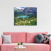Bärengras über dem Grinnellsee Leinwanddruck (Insitu (Wohnzimmer))