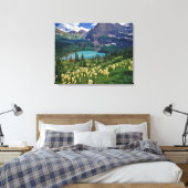Bärengras über dem Grinnellsee Leinwanddruck (Insitu (Schlafzimmer))