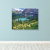 Bärengras über dem Grinnellsee Leinwanddruck (Insitu (Holzboden))