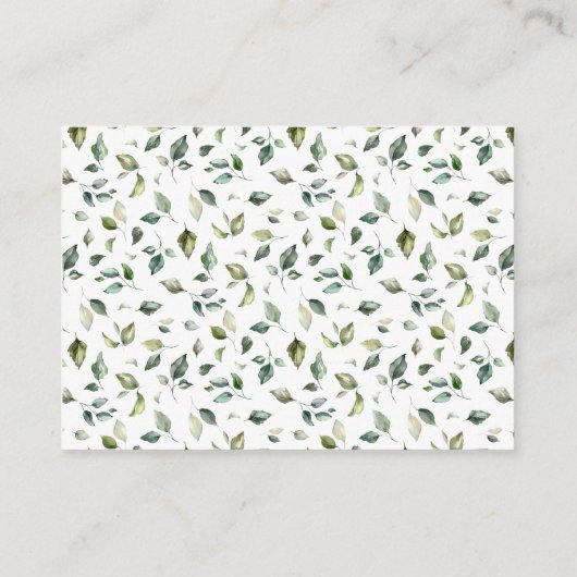 Bärengrün zeigt keine Wrapping-Dusche Begleitkarte (Rückseite)