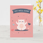 Bärengruß für Niedlichen Cartoon Karte (Gelbe Blume)