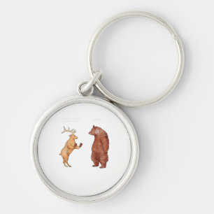 Bärenhände Oh Hirsch Lustige Sprüche Pun Geschenk  Schlüsselanhänger