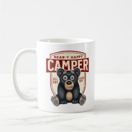 Bärenhappy Camper Niedlicher Bär Kaffeetasse
