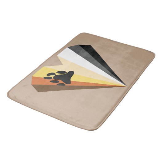 Bärenherz Badematte (Schrägansicht)