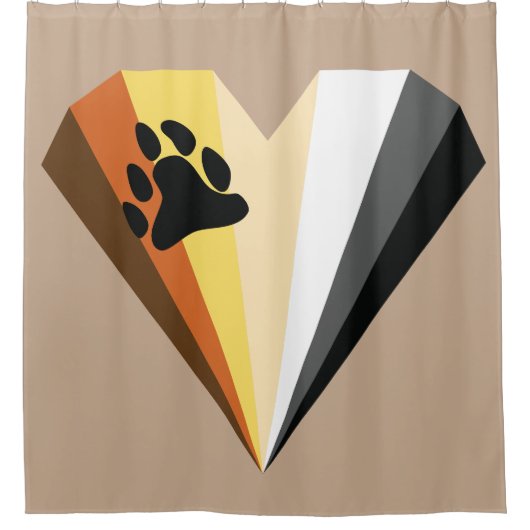 Bärenherz-Duschvorhang Duschvorhang (Vorderseite)