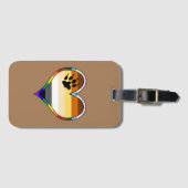 Bärenherz Gepäckanhänger (Vorderseite (Horizontal))