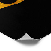 Bärenhirsche oder Bierfett-Silhouette Poster (Ecke)