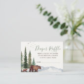 Bärenholz-Kinderduschmaschine Windelwanne Begleitkarte (Stehend Vorderseite)