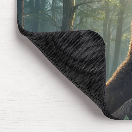 Bärenholz mit Wildblumen Mousepad (Ecke)