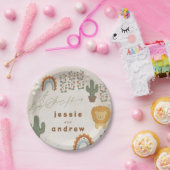 Bärenholzkakteen Woodland unisex Kinderdusche Pappteller (Party)