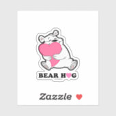 Bärenhug - Vinyl-Aufkleber nach Maß Aufkleber (Blatt)