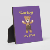 Bärenhugs sind gratis fotoplatte (Vorderseite)