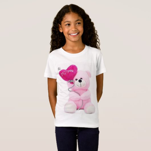 "Bärenhugs" Teddy trägt eine positive Botschaft. T-Shirt (Vorne ganz)