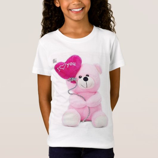 "Bärenhugs" Teddy trägt eine positive Botschaft. T-Shirt (Vorderseite)