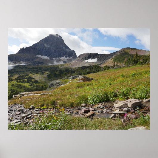 Bärenhutberg und Gletscherbach Poster (Vorne)