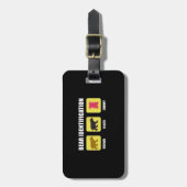 Bärenidentifikation Gepäckanhänger (Vorderseite vertikal)