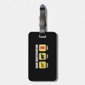 Bärenidentifikation Gepäckanhänger (Rückseite vertikal)