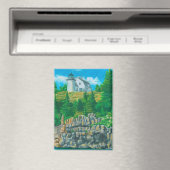 Bäreninsel-Leuchtfeuer-Gemälde Magnet (In Situ (Geschirrspüler))
