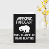Bärenjagd - Funny Hunter Weekend Forecast Karte (Gelbe Blume)