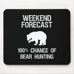 Bärenjagd - Funny Hunter Weekend Forecast Mousepad