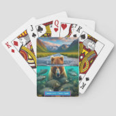 Bärenjagd in Mountain Monogram Kids Old Maid Game Spielkarten (Rückseite)