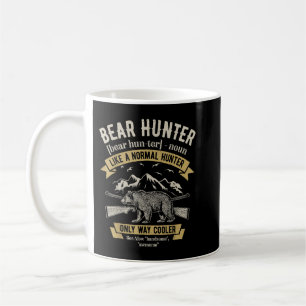 Bärenjäger T-Shirt Vintage Jagd Lustige Jäger Kaffeetasse