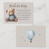 Bärenjunge Babydusche Anfrage Begleitkarte (Vorne/Hinten)