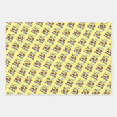 Bärenjunge, sehr große Bruder-Geschwister Geschenkpapier Set (Vorderseite 3)