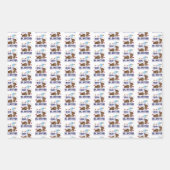 Bärenjunge, sehr große Bruder-Geschwister Geschenkpapier Set (Vorderseite 2)