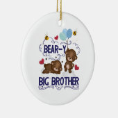 Bärenjunge, sehr große Bruder-Geschwister Keramik Ornament (Rechts)