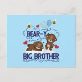 Bärenjunge, sehr große Bruder-Geschwister Postkarte (Vorderseite)