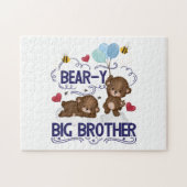 Bärenjunge, sehr große Bruder-Geschwister Puzzle (Horizontal)