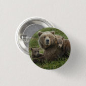Bärenjungen mit ihrer Mutter Button (Vorne & Hinten)