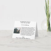 Bärenjungs-Anmerkungs-Karte - Kette Karte (Rückseite)