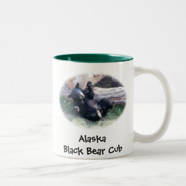 Bärenjungs-Tasse Alaskas schwarze Zweifarbige Tasse