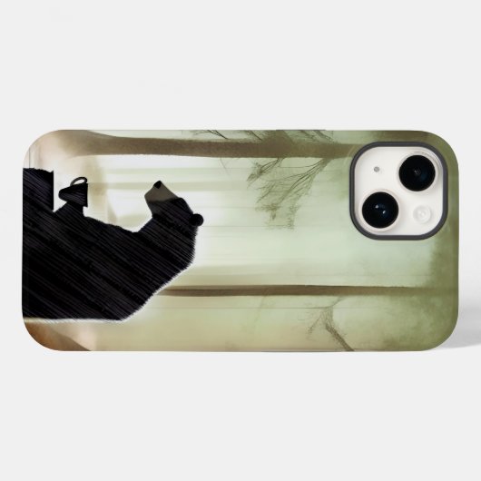 Bärenkaffee im Wald Case-Mate iPhone Hülle (Rückseite (Horizontal))
