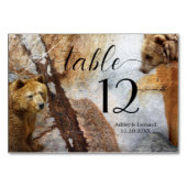 Bärenkarte für gewerbliche Tischnummer (Rückseite)