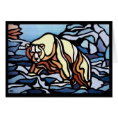 Bärenkarte Personalisierte Polar-Bärenkarte (Vorderseite (Horizontal))