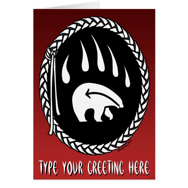 Bärenkarten Custom Tribal Bären Art Cards (Vorne)