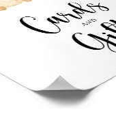 Bärenkarten und Geschenke Babyduschposter Poster (Ecke)