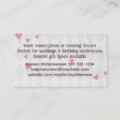 Bärenkekse Bäckerei Backbäckerei Süßigkeiten Visitenkarte (Rückseite)