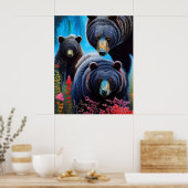 Bärenkollektion Poster (Küche)