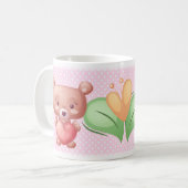 Bärenkollektion - Rosa Kaffeetasse (Vorderseite Links)